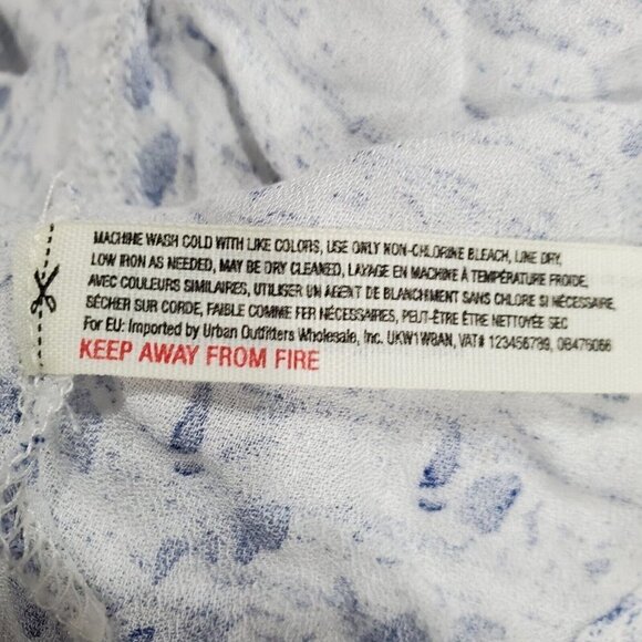 Free People Intimately All Wrapped Up Long Tank Top Blue Red White Open … - Picture 12 of 12